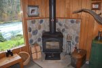 Wood stove for cooler evenings